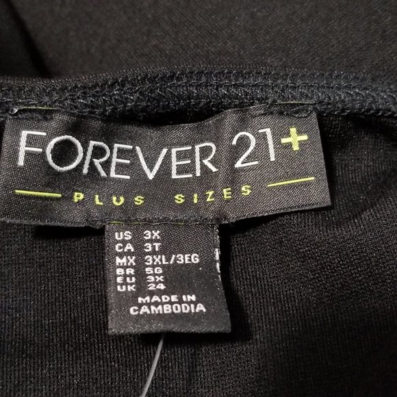 NWT Forever 21 Black Dress 3X - Picture 5 of 7